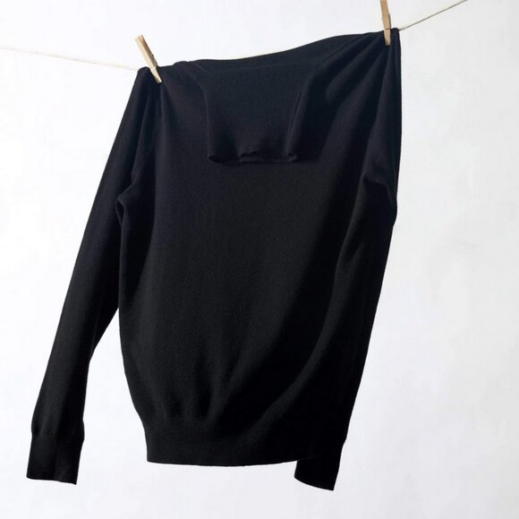 State Cashmere Turtleneck Basic Sweater Men's Size XL Black Long Sleeve NEW - Picture 7 of 7